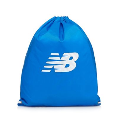 Blue logo detail cinched backpack